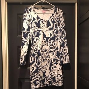 XS navy blue Lilly Pulitzer octopus dress
